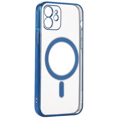Чехол-накладка силиконовая J-case Magsafe Series для iPhone 12 (6.1") Синий - фото 42053