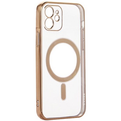 Чехол-накладка силиконовая J-case Magsafe Series для iPhone 12 (6.1") Золотой - фото 42055