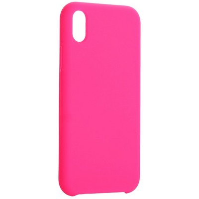 Накладка силиконовая MItrifON для iPhone XR (6.1") без логотипа Bright pink Ярко-розовый №47 - фото 42087