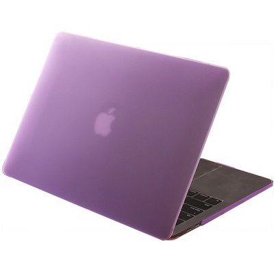 Защитный чехол-накладка HardShell Case для Apple MacBook New Pro 16" Touch Bar (2019г.) A2141 матовая Фиолетовая - фото 46044