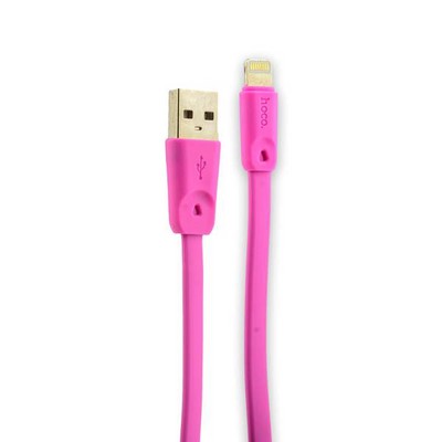 Дата-кабель USB Hoco X9 High speed Lightning (1.0 м) Розовый - фото 55871