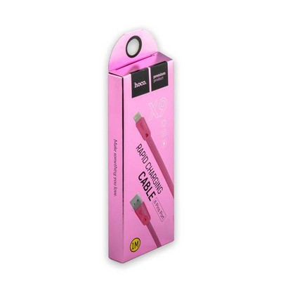 Дата-кабель USB Hoco X9 High speed Lightning (1.0 м) Розовый - фото 55872
