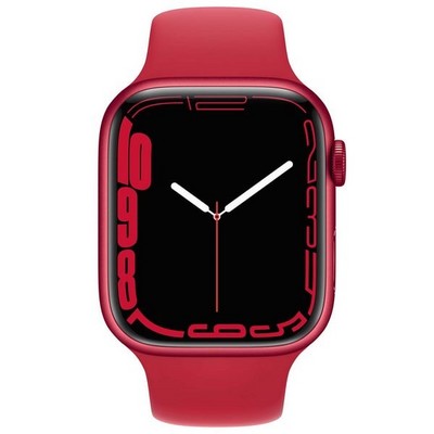 Apple Watch Series 7 GPS 45mm (PRODUCT)RED Aluminum Case with (PRODUCT)RED Sport Band MKN93RU - фото 44875