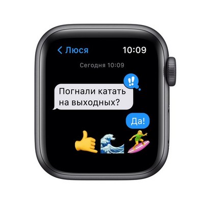 Apple Watch SE GPS 40mm Space Gray Aluminum Case with Midnight Sport Band (тёмная ночь) MKQ13RU - фото 44962