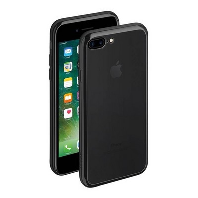 Чехол-накладка силикон Deppa Gel Plus Case D-85258 для iPhone 8 Plus/ 7 Plus (5.5) 0.9мм Черный глянцевый борт - фото 55429