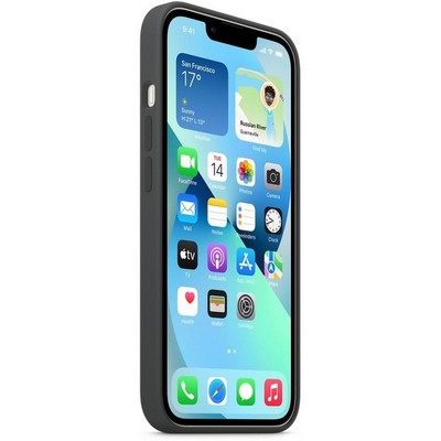 Накладка силиконовая MItrifON для iPhone 13 (6.1") без логотипа Charcoal grey Угольно-серый №15 - фото 45370