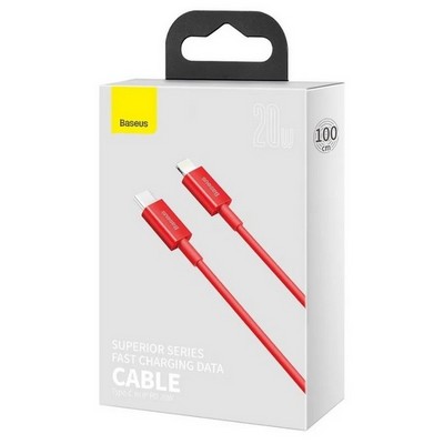 Дата-кабель Baseus Superior Series Fast Charging Data Cable Type-C - Lightning 20W (CATLYS-A09) 1.0м Красный - фото 45857