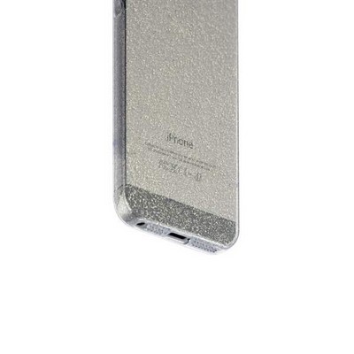Чехол-накладка силикон Deppa Chic Case с блестками D-85292 для iPhone SE/ 5S 0.8мм Черный - фото 55439