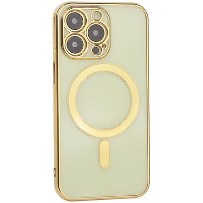 Чехол-накладка силиконовая J-case Magsafe Series для iPhone 13 Pro (6.1") Золотой - фото 46096