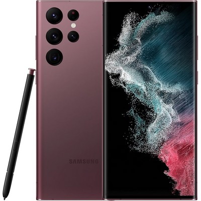 Samsung Galaxy S22 Ultra (SM-S908) 12/512 ГБ, бургунди - фото 46357