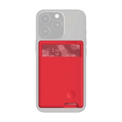 Чехол силиконовый Deppa для смартфонов с функцией держателя карт D-4732 Красный - фото 48027