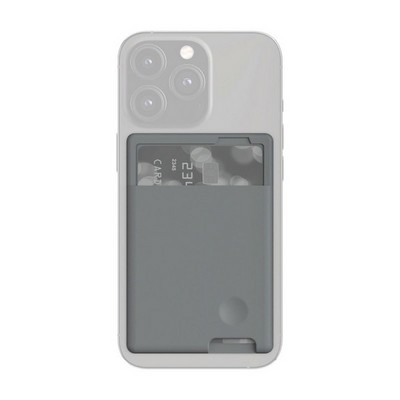 Чехол силиконовый Deppa для смартфонов с функцией держателя карт D-4733 Серый - фото 48028