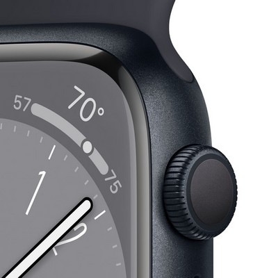Apple Watch Series 8 GPS 45mm S/M/L Midnight Aluminium (тёмная ночь) - фото 48815