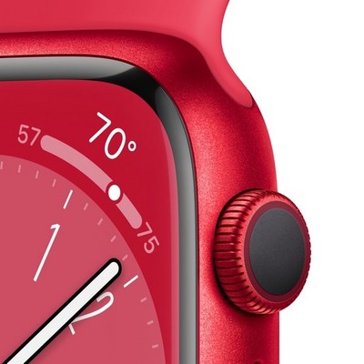 Apple Watch Series 8 GPS 45mm S/M/L (PRODUCT)RED Aluminium (красный) - фото 48825