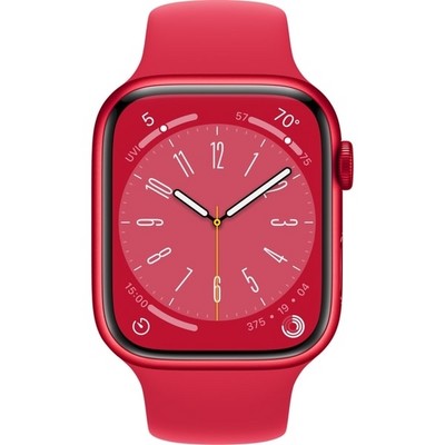 Apple Watch Series 8 GPS 45mm S/M/L (PRODUCT)RED Aluminium (красный) - фото 48824