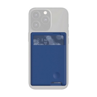 Чехол силиконовый Deppa для смартфонов с функцией держателя карт D-4731 Синий - фото 49526