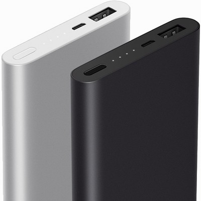 Аккумулятор внешний универсальный Xiaomi Mi Power Bank 2 New (2018г.) 10000 mAh (2USB выход: 5V 2.1A) Black ORIGINAL - фото 9955