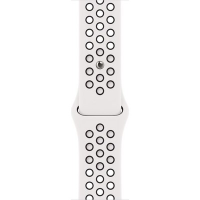 Apple Watch SE 2022 GPS 40mm S/M/L Silver Aluminium with Nike Sport Band (серебристый/белый) - фото 49535