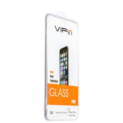 Стекло защитное VIPin прозрачное для iPhone 8 Plus/ 7 Plus (5.5") переднее - фото 11475