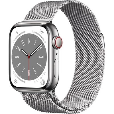Apple Watch Series 8 GPS + Cellular 41mm Steel Case, silver milanese (серебристый) ML753 - фото 49886