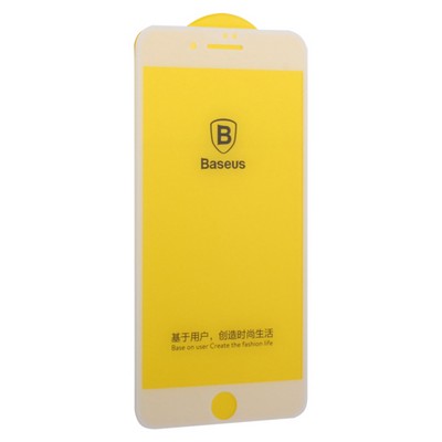 Стекло защитное Baseus 3D Arc-Surface Anti-Fingerprints SGAPIPH8P-JG02 для iPhone 8 Plus/ 7 Plus (5.5") 0.30mm White - фото 11694