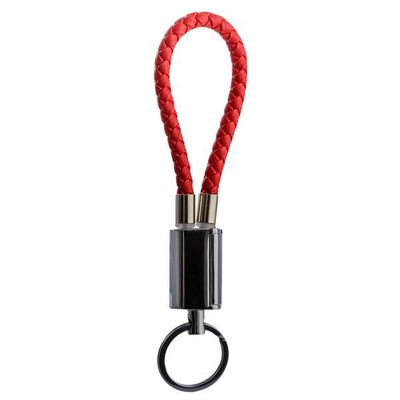 Дата-кабель-брелок USB COTECi M18 FASHION series Lightning Keychain Cable (MFI) CS2133-RD (0.25m) красный - фото 55843