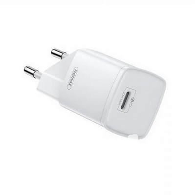 Адаптер питания Remax RP-U75 Crown mini PD charger (Type-C: 5V max 3.0A/ 20Вт) Белый - фото 50756