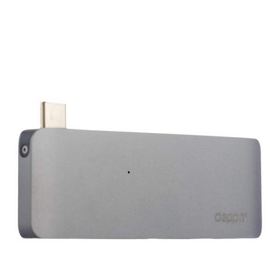 Переходник Deppa D-72217 Type-C 5в1 для MacBook Графитовый - фото 12291