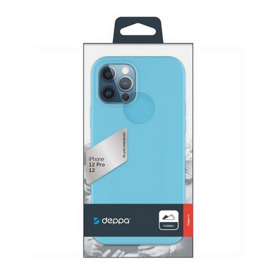 Чехол-накладка силикон Deppa Gel Color Case D-87753 для iPhone 12/ 12 Pro (6.1") 1.0мм Мятный - фото 50770