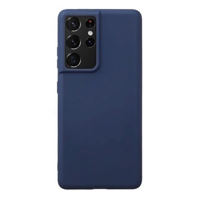 Чехол-накладка силикон Deppa Gel Color Case D-870008 для Samsung S21 Ultra (2021) Синий - фото 50845