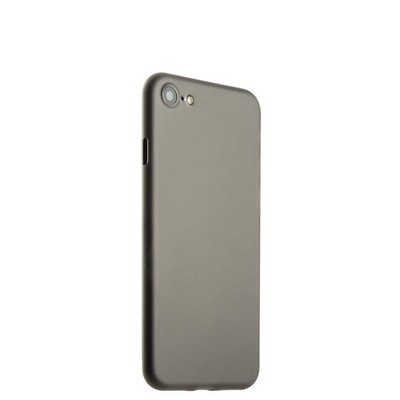 Чехол-накладка супертонкая для iPhone SE (2020г.)/ 8/ 7 (4.7) 0.3mm пластик в техпаке Дымчатый матовый - фото 51044