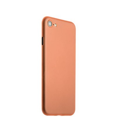 Чехол-накладка супертонкая для iPhone SE (2020г.)/ 8/ 7 (4.7) 0.3mm пластик в техпаке Оранжевый матовый - фото 51048
