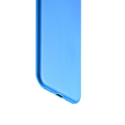 Чехол-накладка супертонкая для iPhone SE (2020г.)/ 8/ 7 (4.7) 0.3mm пластик в техпаке Голубой матовый - фото 51055
