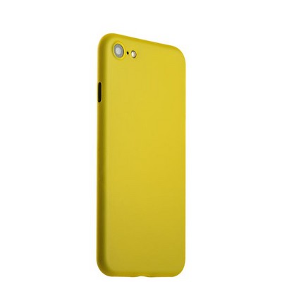 Чехол-накладка супертонкая для iPhone SE (2020г.)/ 8/ 7 (4.7) 0.3mm пластик в техпаке Желтый матовый - фото 51056