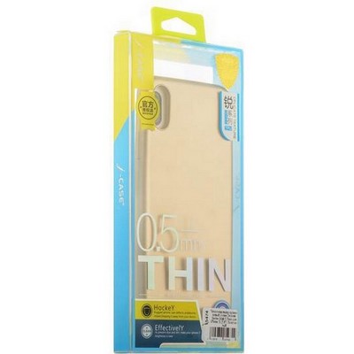Чехол-накладка силиконовый J-case Delicate Series Matt 0.5mm для iPhone XS/ X (5.8") Золотистый - фото 51087