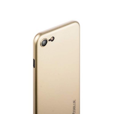 Чехол-накладка супертонкая Coblue Slim Series PP Case & Glass (2в1) для iPhone SE (2020г.)/ 8/ 7 (4.7) Золотистый - фото 51096