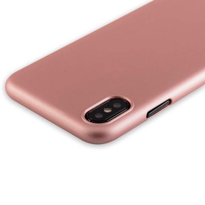 Чехол-накладка пластик Soft touch Deppa Air Case D-83323 для iPhone XS/ X (5.8") 1мм Розовое золото - фото 51106