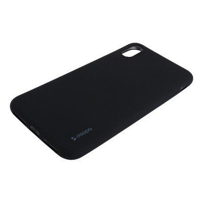 Чехол-накладка Deppa Case Silk TPU Soft touch D-89036 для iPhone XS Max (6.5") 1мм Черный металик - фото 51149