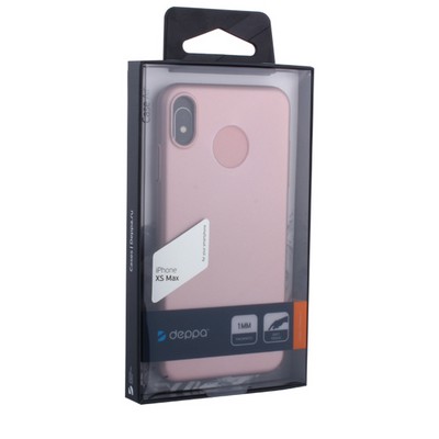 Чехол-накладка пластик Soft touch Deppa Air Case D-83366 для iPhone XS Max (6.5") 1мм Розовое золото - фото 51173