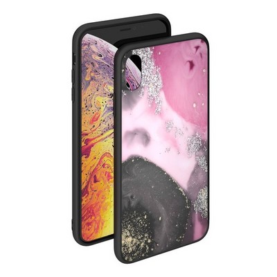 Чехол-накладка закаленное стекло Deppa Glass Case D-86501 для iPhone XS Max (6.5") 2.0мм Розовый - фото 51181