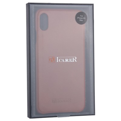 Чехол-книжка кожаный i-Carer для iPhone XS Max (6.5) Curved Edge (округлые края) Vintage Series (RI902-BN) Коричневый - фото 51205