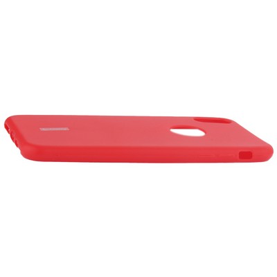 Чехол-накладка силиконовый Cherry матовый 0.4mm & пленка для iPhone XS Max (6.5") Красный - фото 51211