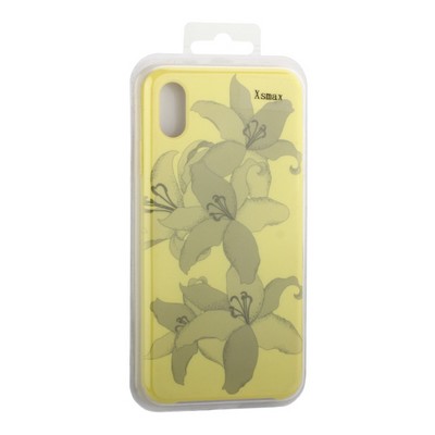 Чехол-накладка силиконовый Silicone Cover для iPhone XS Max (6.5") Орхидея Желтый - фото 51214