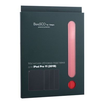 Чехол-подставка BoraSCO B-35972 магнитный для iPad Pro (11") 2018г. Красный - фото 51231