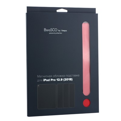 Чехол-подставка BoraSCO B-35977 магнитный для iPad Pro (12.9") 2018г. Красный - фото 51235