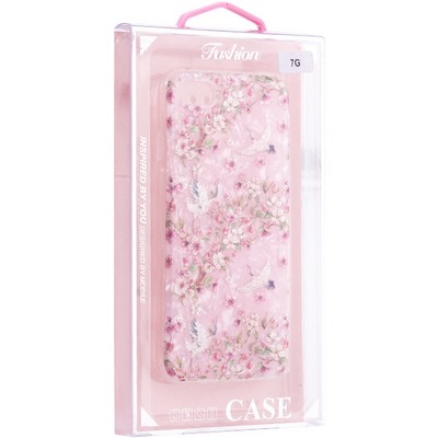 Чехол-накладка пластиковый MItrifON для iPhone SE (2020г.)/ 8/ 7 (4.7") с силиконовыми бортами Розовый вид №1 - фото 51358