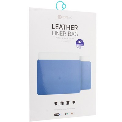 Защитный чехол-конверт COTECi Leather (MB1032-BR) PU ultea-thin cases для New Macbook Pro16" Коричневый - фото 51474