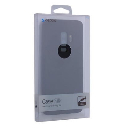 Чехол-накладка Deppa Case Silk TPU Soft touch D-89001 для Samsung GALAXY S9+ SM-G965F 1мм Черный металик - фото 51531