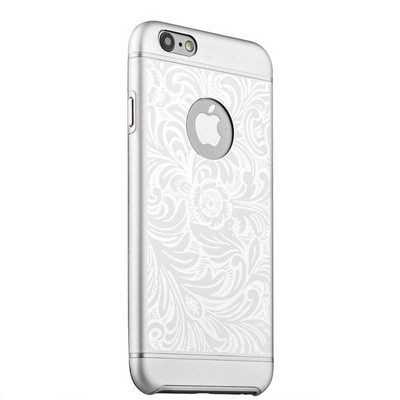 Накладка металлическая iBacks Cameo Series Aluminium Case for iPhone 6s/ 6 (4.7) - Venezia (ip60024) Silver Серебро - фото 51562