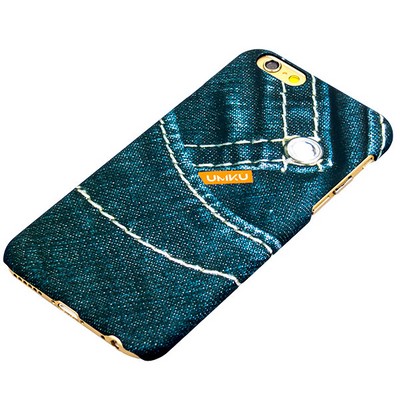 Накладка пластиковая Umku Jeans для iPhone 6s/ 6 (4.7) Soft-touch вид 4 - фото 51583